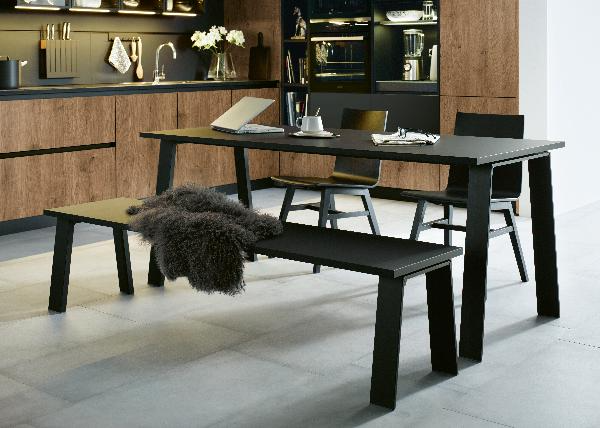 LUN6 | Cuisines AMALGAME Combinaison d’une façade verre Smartglass et d’une façade mélaminée ton bois….. Pfastatt 5
