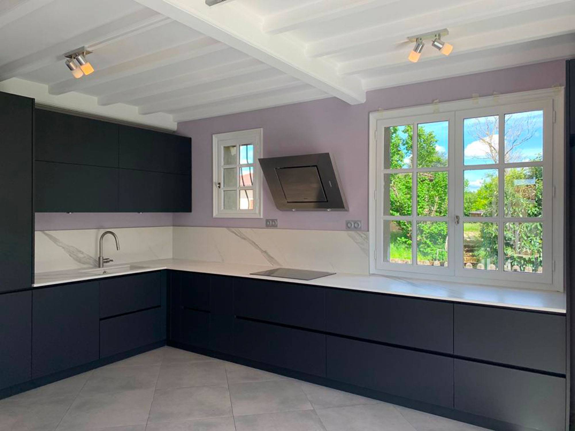 N ET B 3 | Cuisines AMALGAME Un intemporel la cuisine noire et blanche Riedisheim 4