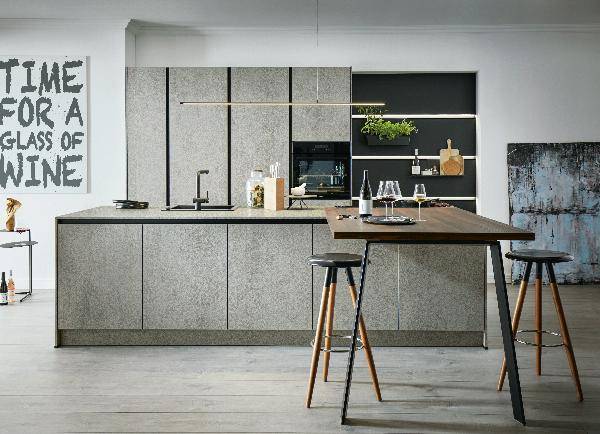 ELBA10 | Cuisines AMALGAME Bien choisir ses façades de cuisine : laqué, mat, bois ou mélaminé ? Cernay 3