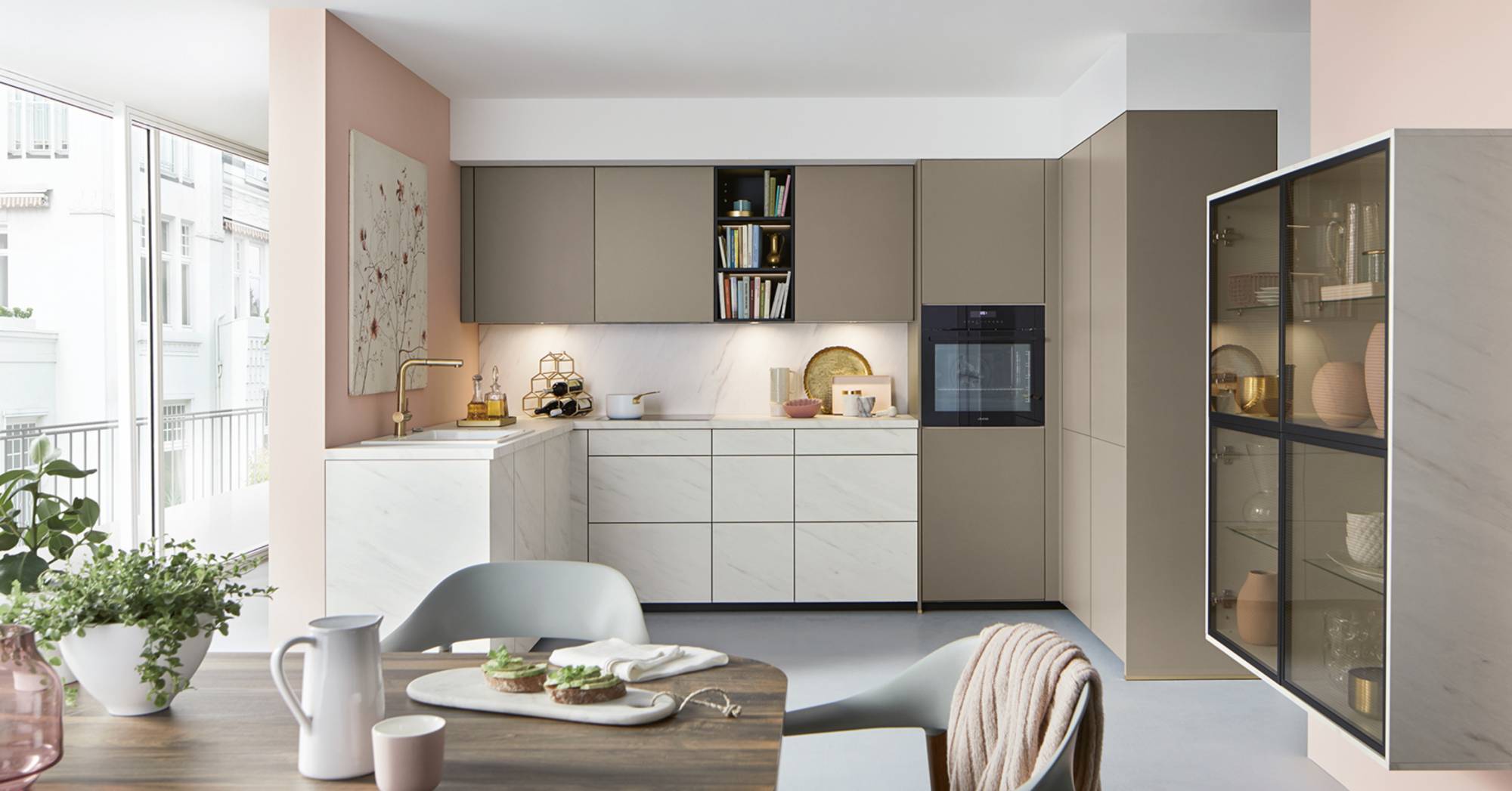 TERGA 1 | Cuisines AMALGAME Mélange de Targa et Bari … deux façades pour optimiser le design. Saint-Louis