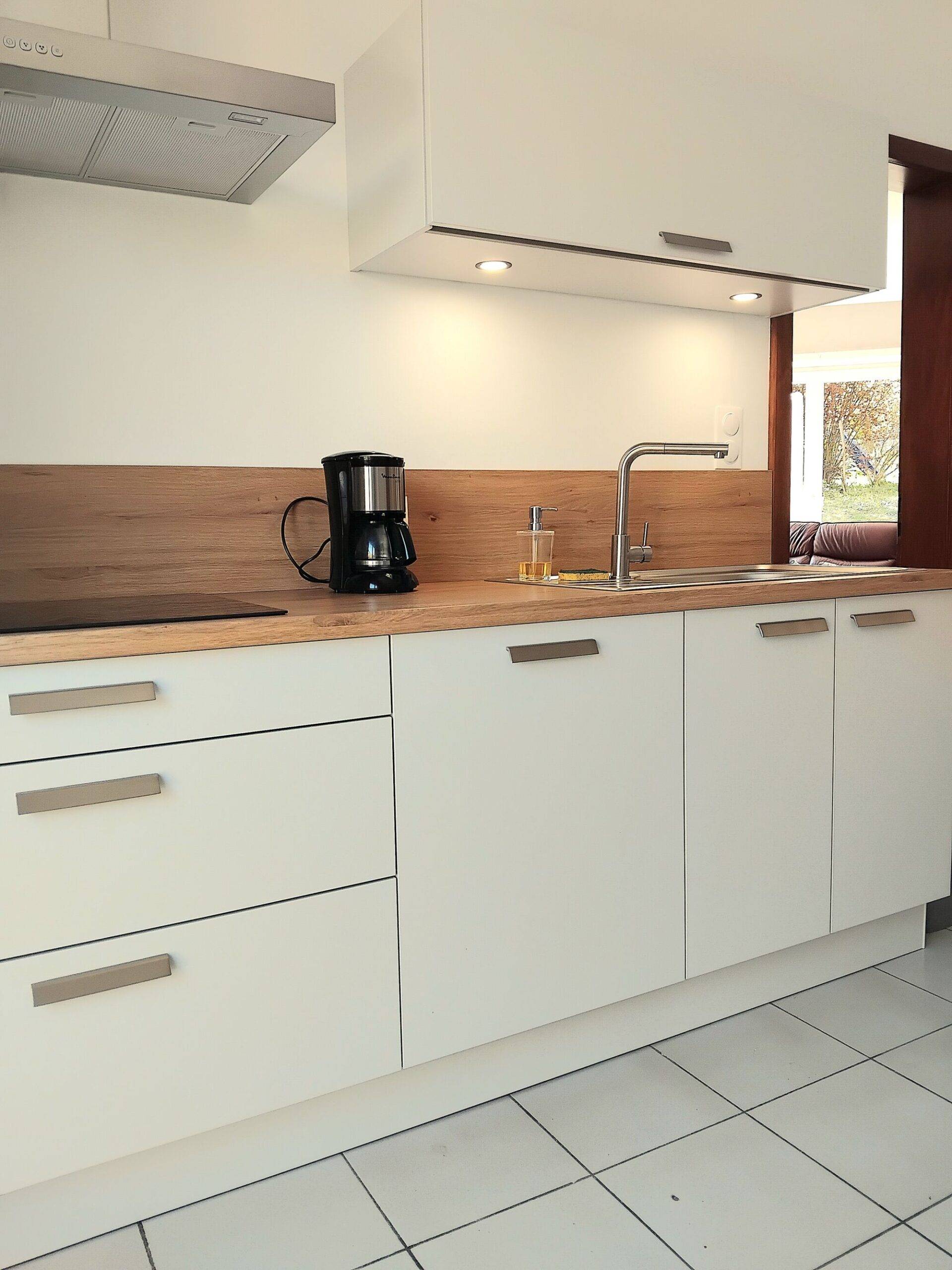 IMG_20250412_120230 SCALED | Cuisines AMALGAME Nouvelle réalisation a Rixheim : façade laquée matte gris galet plan de travail stratifié coloris chêne noueux naturel. Kingersheim 1